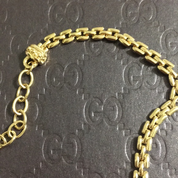 🖤Vtg💕Swarovski Gold necklace - Picture 6 of 14